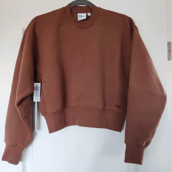 Aritzia Tna Cozy Fleece Boyfriend Cropped Crewneck, XXS - Picture 2 of 3